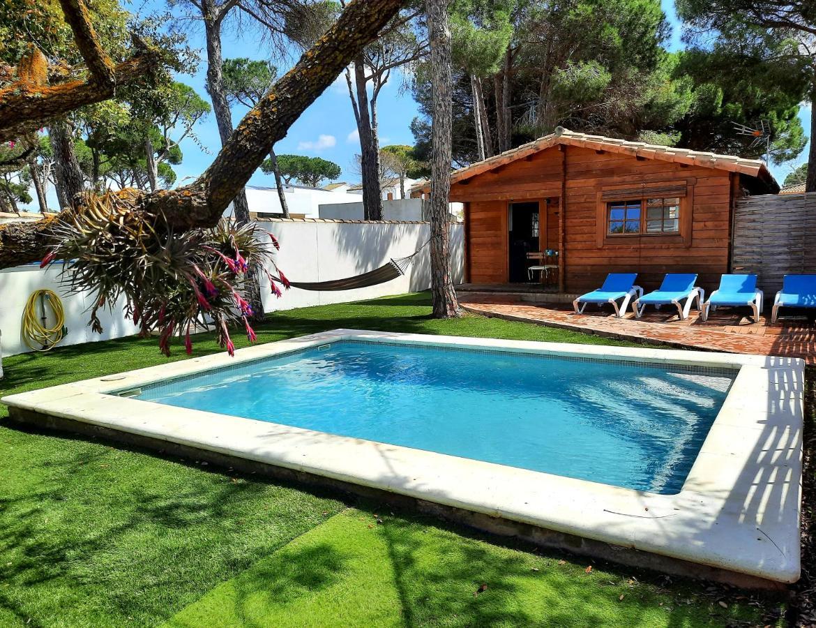 Chalet de madera en la Barrosa Chiclana de la Frontera Exterior foto