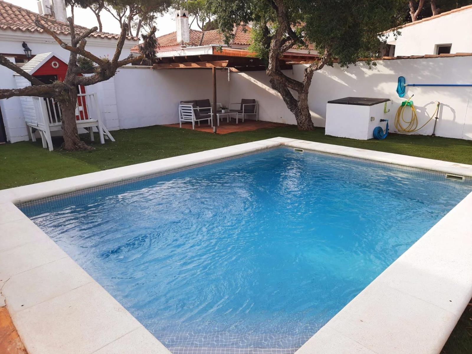 Chalet de madera en la Barrosa Chiclana de la Frontera Exterior foto
