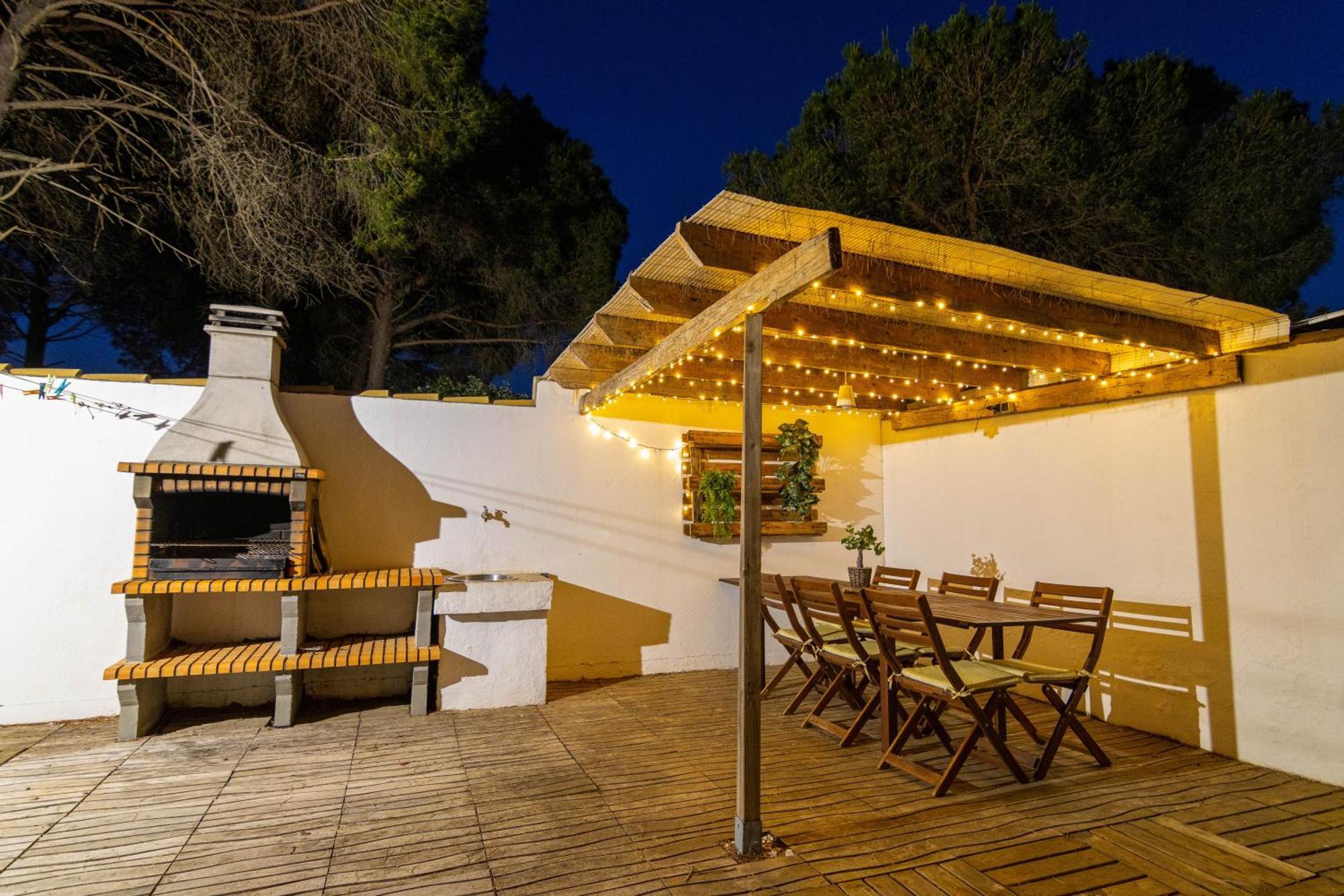 Chalet de madera en la Barrosa Chiclana de la Frontera Exterior foto